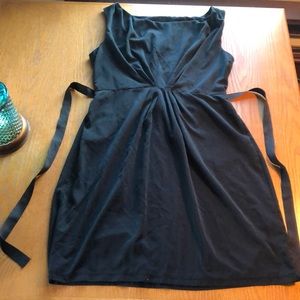 Black dress with ribbon that ties in back
